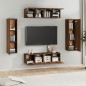 vidaXL 6-tlg. TV-Schrank-Set Braun Eichen-Optik Holzwerkstoff vidaXL 6-tlg. TV-Schrank-Set Braun Eichen-Optik Holzwerkstoff