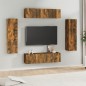 vidaXL 6-tlg. TV-Schrank-Set Räuchereiche Holzwerkstoff vidaXL 6-tlg. TV-Schrank-Set Räuchereiche Holzwerkstoff