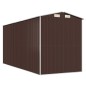 vidaXL Geräteschuppen Dunkelbraun 192x440x223 cm Verzinkter Stahl vidaXL Geräteschuppen Dunkelbraun 192x440x223 cm Verzinkter Stahl