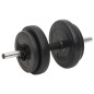 vidaXL Langhantel und Kurzhantel mit Gewichten 120 kg vidaXL Langhantel und Kurzhantel mit Gewichten 120 kg