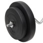 vidaXL Langhantel und Kurzhantel mit Gewichten 90 kg vidaXL Langhantel und Kurzhantel mit Gewichten 90 kg