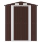 vidaXL Geräteschuppen Dunkelbraun 192x855x223 cm Verzinkter Stahl vidaXL Geräteschuppen Dunkelbraun 192x855x223 cm Verzinkter Stahl