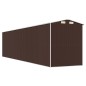 vidaXL Geräteschuppen Dunkelbraun 192x855x223 cm Verzinkter Stahl vidaXL Geräteschuppen Dunkelbraun 192x855x223 cm Verzinkter Stahl