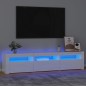 vidaXL TV-Schrank mit LED-Leuchten Hochglanz-Weiß 180x35x40 cm vidaXL TV-Schrank mit LED-Leuchten Hochglanz-Weiß 180x35x40 cm