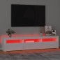 vidaXL TV-Schrank mit LED-Leuchten Hochglanz-Weiß 180x35x40 cm vidaXL TV-Schrank mit LED-Leuchten Hochglanz-Weiß 180x35x40 cm