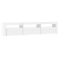 vidaXL TV-Schrank mit LED-Leuchten Hochglanz-Weiß 180x35x40 cm vidaXL TV-Schrank mit LED-Leuchten Hochglanz-Weiß 180x35x40 cm