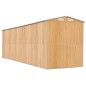 vidaXL Geräteschuppen Hellbraun 192x689x223 cm Verzinkter Stahl vidaXL Geräteschuppen Hellbraun 192x689x223 cm Verzinkter Stahl