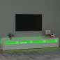 vidaXL TV-Schrank mit LED-Leuchten Hochglanz-Weiß 240x35x40 cm vidaXL TV-Schrank mit LED-Leuchten Hochglanz-Weiß 240x35x40 cm