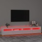 vidaXL TV-Schrank mit LED-Leuchten Hochglanz-Weiß 240x35x40 cm vidaXL TV-Schrank mit LED-Leuchten Hochglanz-Weiß 240x35x40 cm