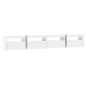 vidaXL TV-Schrank mit LED-Leuchten Hochglanz-Weiß 240x35x40 cm vidaXL TV-Schrank mit LED-Leuchten Hochglanz-Weiß 240x35x40 cm