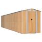 vidaXL Geräteschuppen Hellbraun 192x938x223 cm Verzinkter Stahl vidaXL Geräteschuppen Hellbraun 192x938x223 cm Verzinkter Stahl