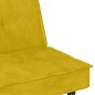 Schlafsofa mit Getränkehaltern Gelb Samt Schlafsofa mit Getränkehaltern Gelb Samt
