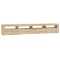 vidaXL TV-Schrank mit LED-Leuchten Sonoma-Eiche 240x35x40 cm vidaXL TV-Schrank mit LED-Leuchten Sonoma-Eiche 240x35x40 cm