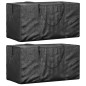 vidaXL Aufbewahrungstasche für Gartenkissen 2 Stk. Schwarz 150x75x75cm vidaXL Aufbewahrungstasche für Gartenkissen 2 Stk. Schwarz 150x75x75cm