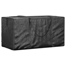 vidaXL Aufbewahrungstasche für Gartenkissen 2 Stk. Schwarz 150x75x75cm