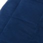 vidaXL Gewichtsdecke Blau 122x183 cm 9 kg Stoff vidaXL Gewichtsdecke Blau 122x183 cm 9 kg Stoff