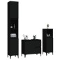 vidaXL 3-tlg. Badmöbel-Set Schwarz Holzwerkstoff vidaXL 3-tlg. Badmöbel-Set Schwarz Holzwerkstoff