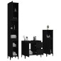 vidaXL 3-tlg. Badmöbel-Set Schwarz Holzwerkstoff vidaXL 3-tlg. Badmöbel-Set Schwarz Holzwerkstoff
