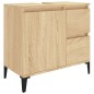 vidaXL 3-tlg. Badmöbel-Set Sonoma-Eiche Holzwerkstoff vidaXL 3-tlg. Badmöbel-Set Sonoma-Eiche Holzwerkstoff
