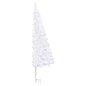 vidaXL Künstlicher Eck-Weihnachtsbaum mit LEDs Weiß 240 cm PVC vidaXL Künstlicher Eck-Weihnachtsbaum mit LEDs Weiß 240 cm PVC