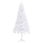 vidaXL Künstlicher Eck-Weihnachtsbaum mit LEDs Weiß 240 cm PVC vidaXL Künstlicher Eck-Weihnachtsbaum mit LEDs Weiß 240 cm PVC