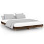vidaXL Bettgestell ohne Matratze Braun Eiche 160x200 cm Holzwerkstoff vidaXL Bettgestell ohne Matratze Braun Eiche 160x200 cm Holzwerkstoff