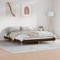 vidaXL Bettgestell ohne Matratze Braun Eiche 160x200 cm Holzwerkstoff vidaXL Bettgestell ohne Matratze Braun Eiche 160x200 cm Holzwerkstoff