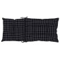 Gartenstuhlauflagen für Hochlehner 2 Stk. 120x50x7cm Stoff Gartenstuhlauflagen für Hochlehner 2 Stk. 120x50x7cm Stoff