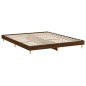 vidaXL Bettgestell ohne Matratze Braun Eiche 160x200 cm Holzwerkstoff vidaXL Bettgestell ohne Matratze Braun Eiche 160x200 cm Holzwerkstoff