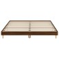 vidaXL Bettgestell ohne Matratze Braun Eiche 160x200 cm Holzwerkstoff vidaXL Bettgestell ohne Matratze Braun Eiche 160x200 cm Holzwerkstoff