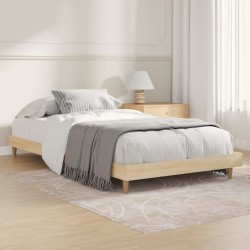vidaXL Bettgestell ohne Matratze Sonoma-Eiche 90x190 cm Holzwerkstoff