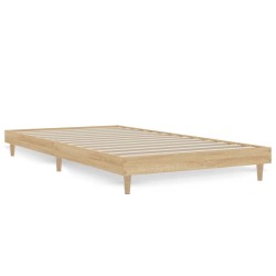 vidaXL Bettgestell ohne Matratze Sonoma-Eiche 90x190 cm Holzwerkstoff