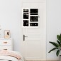 Schmuckschrank mit Spiegel Wandmontage Weiß 30x8,5x67 cm Schmuckschrank mit Spiegel Wandmontage Weiß 30x8,5x67 cm