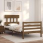 vidaXL Massivholzbett mit Kopfteil Honigbraun 90x200 cm vidaXL Massivholzbett mit Kopfteil Honigbraun 90x200 cm