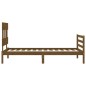 vidaXL Massivholzbett mit Kopfteil Honigbraun 90x200 cm vidaXL Massivholzbett mit Kopfteil Honigbraun 90x200 cm