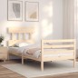 vidaXL Massivholzbett mit Kopfteil 100x200 cm vidaXL Massivholzbett mit Kopfteil 100x200 cm
