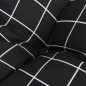 Stuhlkissen 6 Stk. Schwarz Karomuster 50x50x7 cm Oxford-Gewebe Stuhlkissen 6 Stk. Schwarz Karomuster 50x50x7 cm Oxford-Gewebe