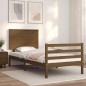 vidaXL Massivholzbett mit Kopfteil Honigbraun 90x200 cm vidaXL Massivholzbett mit Kopfteil Honigbraun 90x200 cm