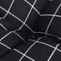 Palettenkissen 2-tlg. Schwarz Karomuster Stoff Palettenkissen 2-tlg. Schwarz Karomuster Stoff