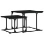vidaXL Satztische 2 Stk. Schwarz Holzwerkstoff vidaXL Satztische 2 Stk. Schwarz Holzwerkstoff