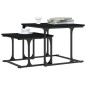vidaXL Satztische 2 Stk. Schwarz Holzwerkstoff vidaXL Satztische 2 Stk. Schwarz Holzwerkstoff