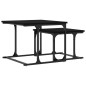 vidaXL Satztische 2 Stk. Schwarz Holzwerkstoff vidaXL Satztische 2 Stk. Schwarz Holzwerkstoff