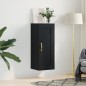 vidaXL Wandschrank Schwarz 34,5x34x90 cm Holzwerkstoff vidaXL Wandschrank Schwarz 34,5x34x90 cm Holzwerkstoff