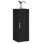 vidaXL Wandschrank Schwarz 34,5x34x90 cm Holzwerkstoff vidaXL Wandschrank Schwarz 34,5x34x90 cm Holzwerkstoff