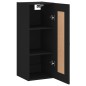 vidaXL Wandschrank Schwarz 34,5x34x90 cm Holzwerkstoff vidaXL Wandschrank Schwarz 34,5x34x90 cm Holzwerkstoff