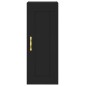 vidaXL Wandschrank Schwarz 34,5x34x90 cm Holzwerkstoff vidaXL Wandschrank Schwarz 34,5x34x90 cm Holzwerkstoff