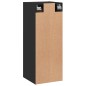 vidaXL Wandschrank Schwarz 34,5x34x90 cm Holzwerkstoff vidaXL Wandschrank Schwarz 34,5x34x90 cm Holzwerkstoff