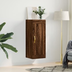 vidaXL Wandschrank Braun Eichen-Optik 34,5x34x90 cm Holzwerkstoff