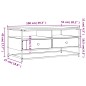 vidaXL Couchtisch Sonoma-Eiche 100x51x45 cm Holzwerkstoff vidaXL Couchtisch Sonoma-Eiche 100x51x45 cm Holzwerkstoff