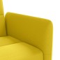 Schlafsofa mit Getränkehaltern Hellgelb Stoff Schlafsofa mit Getränkehaltern Hellgelb Stoff